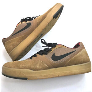 Nike SB Paul Rodriguez Brown Black Red Zoom Shoes Mens Sz 9.5 EUC 5/13/15